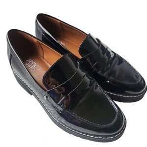 Franco Sarto Women's Glossy Black Loafers